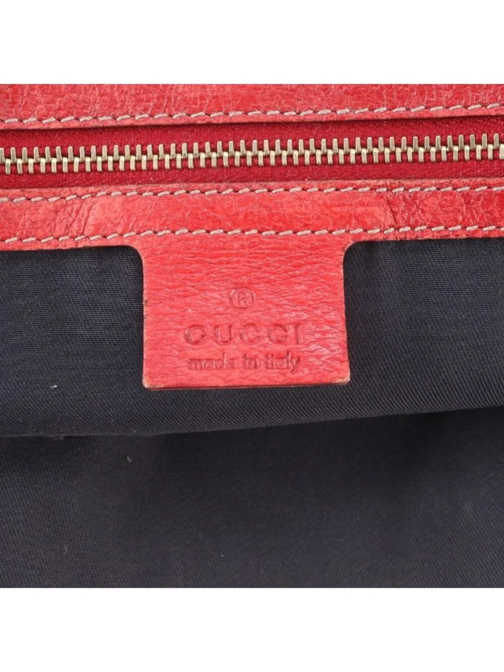 ★SOLD★ Gucci GG Canvas Sherry Charm Leather Tote Shoulder Bag - Picture 9 of 10